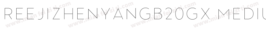 REEJIZhenyanGB20GX Medium字体转换